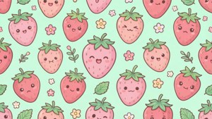 Strawberry Smile Pattern