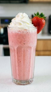Strawberry Smoothie Glass