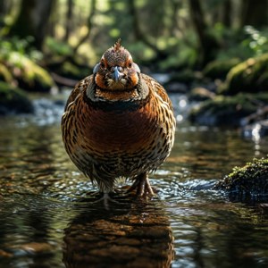 Stream Reflection Grouse
