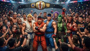 Street Fighter Champion Celebration