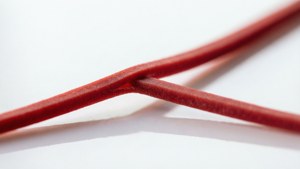 Stretching Red Rubber