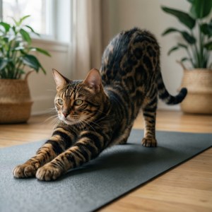 Stretching Toyger Yoga