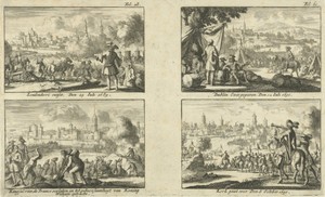 Strijd in Ierland bij Londonderry en Kinsale, 1689 en de strijd in Ierland bij Dublin en Cork, 1690