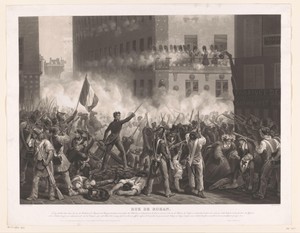 Strijd tijdens de Julirevolutie op de Rue de Rohan
