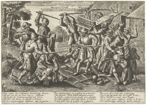Strijd tussen boeren en soldaten
