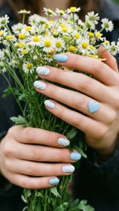 Striped Baby Blue