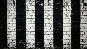 Striped Brick Wall