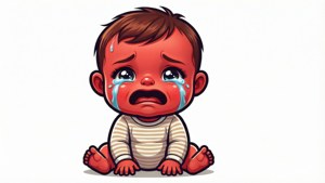 Striped Onesie Cry