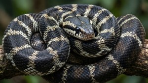 Striped Snake Coil