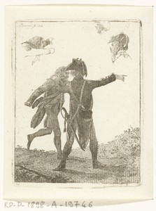 Studieblad met soldaten