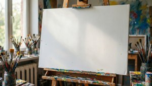 Studio Easel Blank Poster