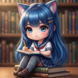 Study Time Chibi