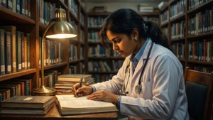 Studying at AIIMS Library