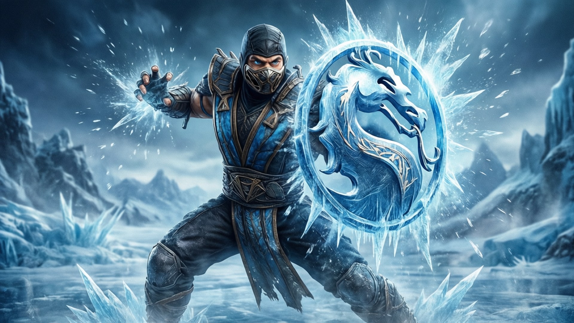 Sub-Zero's Frozen Shield by Wallpapers.art Studio