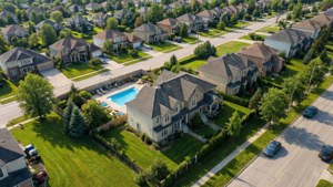 Suburban Aerial Summer