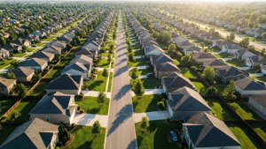 Suburban Morning Aerial
