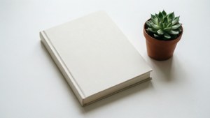 Succulent and Book
