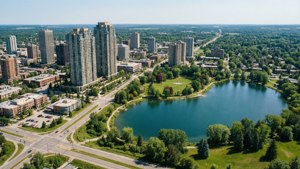 Sudbury Cityscape Aerial