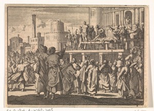 Sultan Murat IV laat van twee mannen armen en benen afhakken omdat zij hadden gerookt, ca. 1630