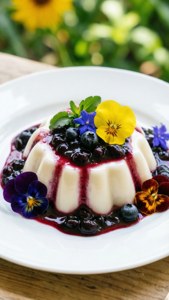 Summer Blancmange with Flowers