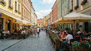 Summer Cafe on Cobblestone