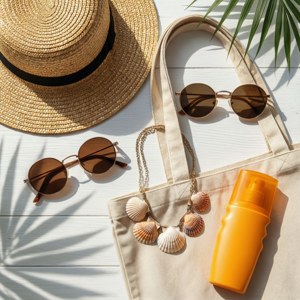 Summer Essentials Flat Lay