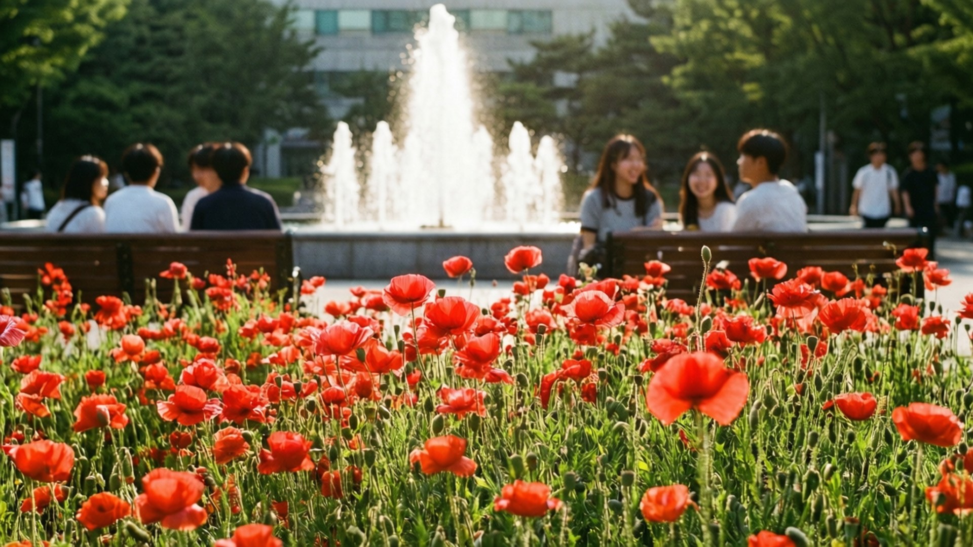 Summer Poppy Paradise by Wallpapers.art Studio
