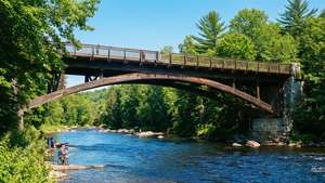 Summer River Bridge