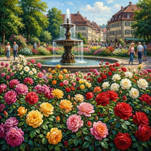 Summer Rose Garden
