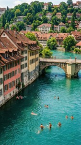 Summer Swim in the Aare