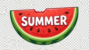 Summer Watermelon Typography