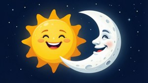 Sun and Moon Clipart