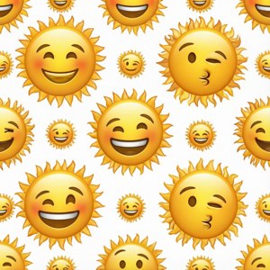Sun Emoji Pattern