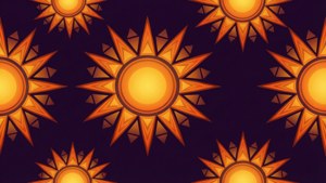 Sun Ray Geometric Pattern