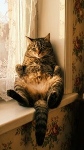 Sunbathing Kitty