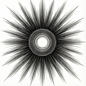 Sunburst Line Pattern