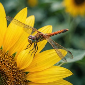 Sunflower Dragonfly