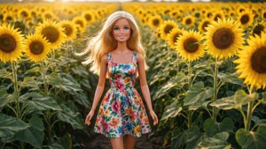 Sunflower Field Barbie
