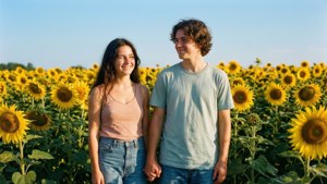 Sunflower Field Besties