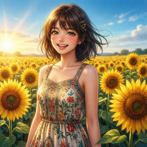 Sunflower Field Joy