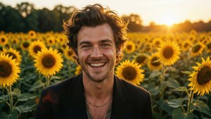 Sunflower Field Smile