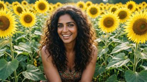 Sunflower Field Smile