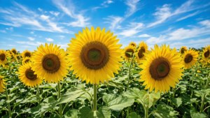 Sunflower Field Sunny Day