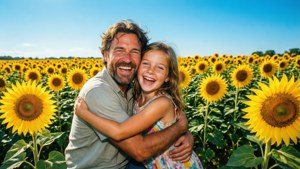 Sunflower Hug