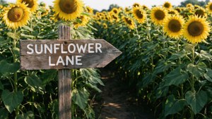 Sunflower Lane Sign