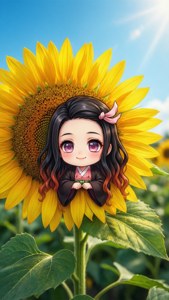 Sunflower Peek Nezuko