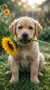 Sunflower Pup