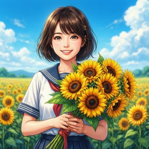 Sunflowers and Smiles