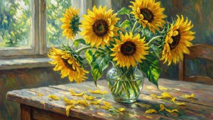 Sunflowers in a Vase