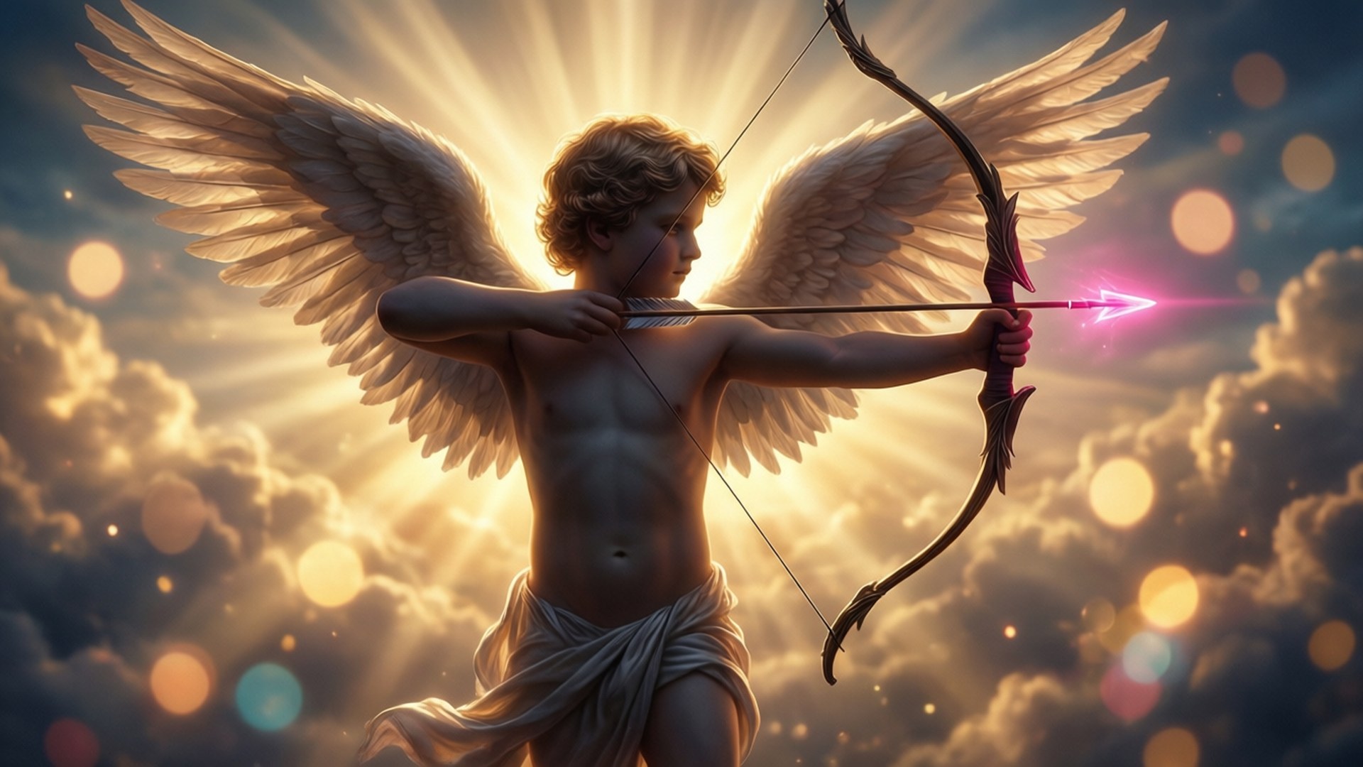 Sunlit Arrow Draw by Wallpapers.art Studio